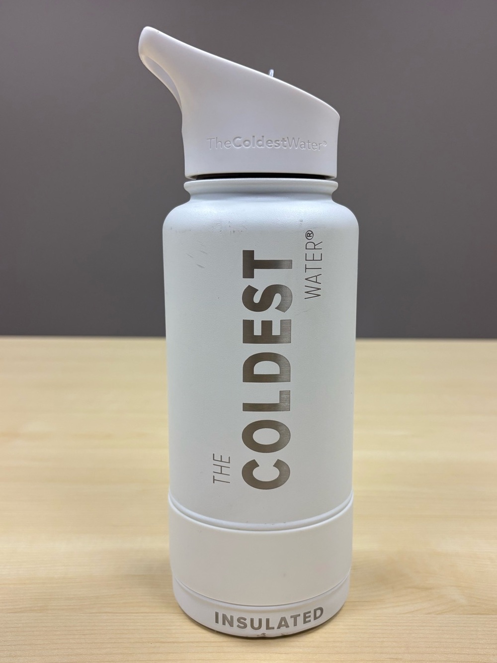 The Coldest Water - Insulated 32 Ounces - White - Water Bottle